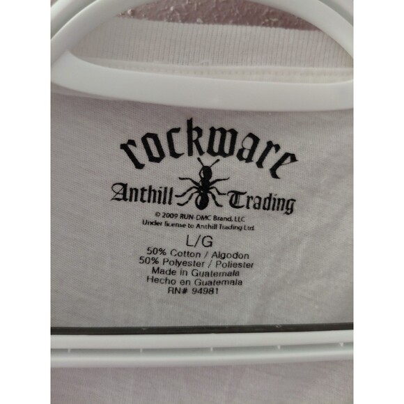 RUN DMC Rockware T-Shirt Large 2009 Anthill Trading Hip Hop Rap Tee - Picture 3 of 6